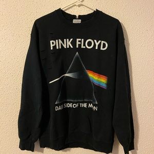 SOLD. Distressed Pink Floyd sweatshirt